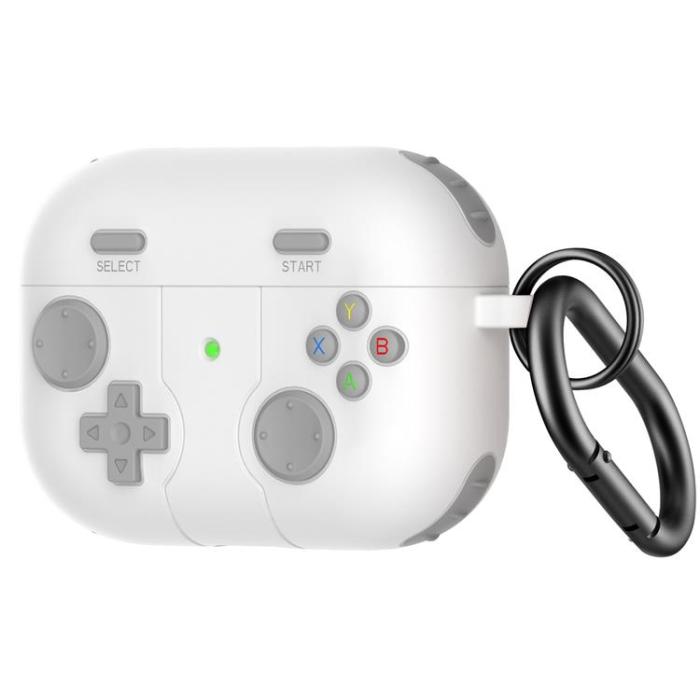 A-One Brand - AirPods Pro 2 Skal Gamepad Silicone - Vit
