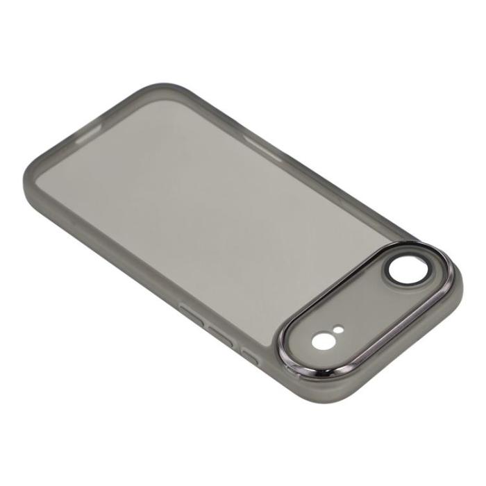 A-One Brand - iPhone Air Mobilskal Electroplated Kameraram - Transparent Svart