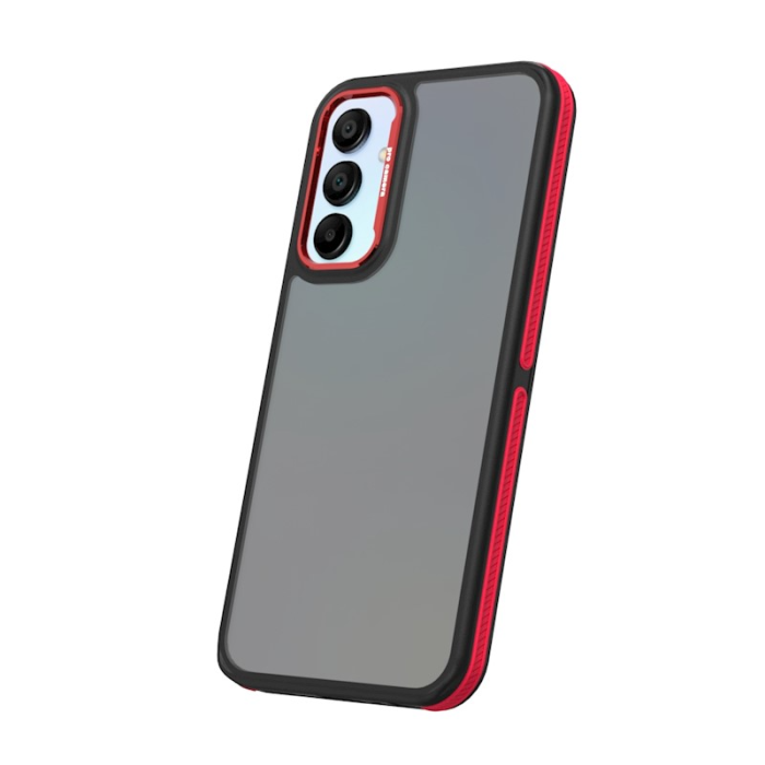 OEM - Galaxy A15 5G/4G Mobilskal Crystal Black - Röd