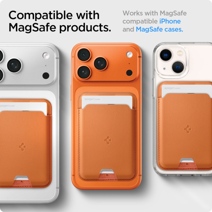Spigen - Spigen Valentinus Magsafe Universal Magnetic Korthållare - Metallic Orange