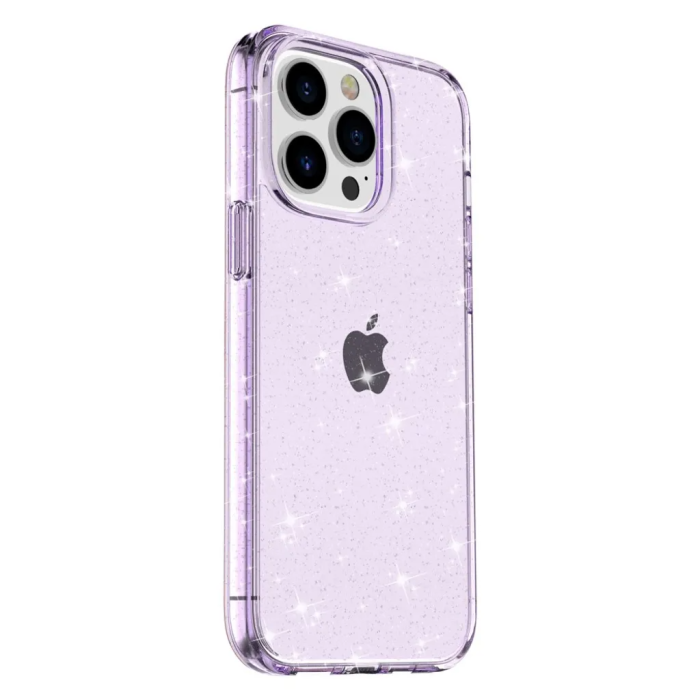 Taltech - iPhone 15 Pro Mobilskal Glittrande - Lila