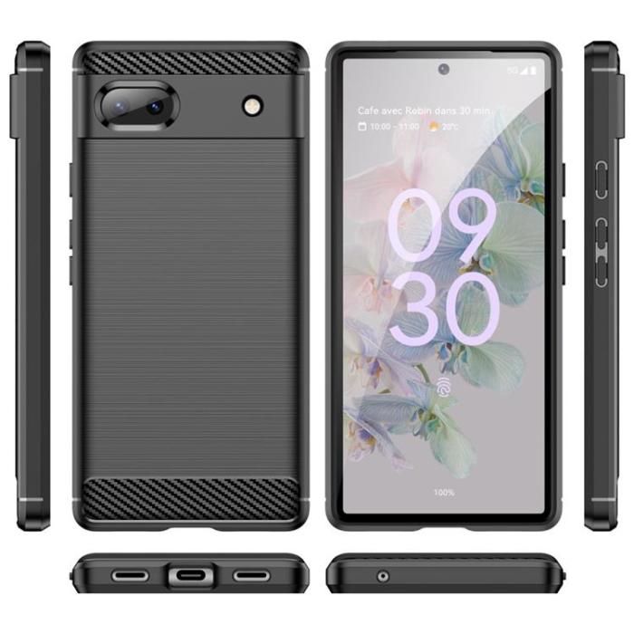 OEM - Google Pixel 6a Skal Carbon Fiber - Svart