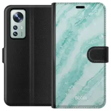 Gustaf - Pl&aring;nboksfodral till Xiaomi 12 med Mint Marble