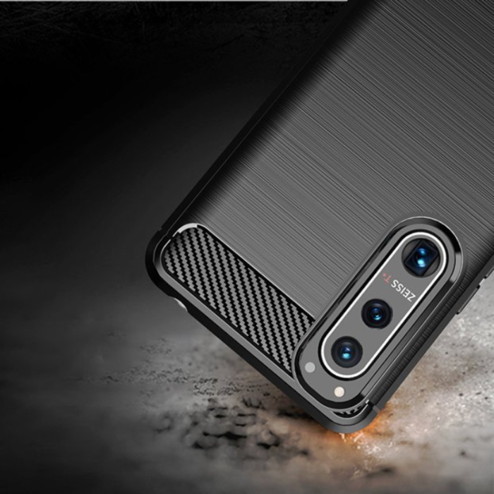 UTGATT1 - Sony Xperia 5 III Skal Carbon Flexible - Svart
