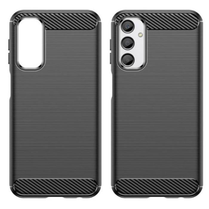 OEM - Galaxy A24 4G Mobilskal Carbon Fiber Brushed - Svart