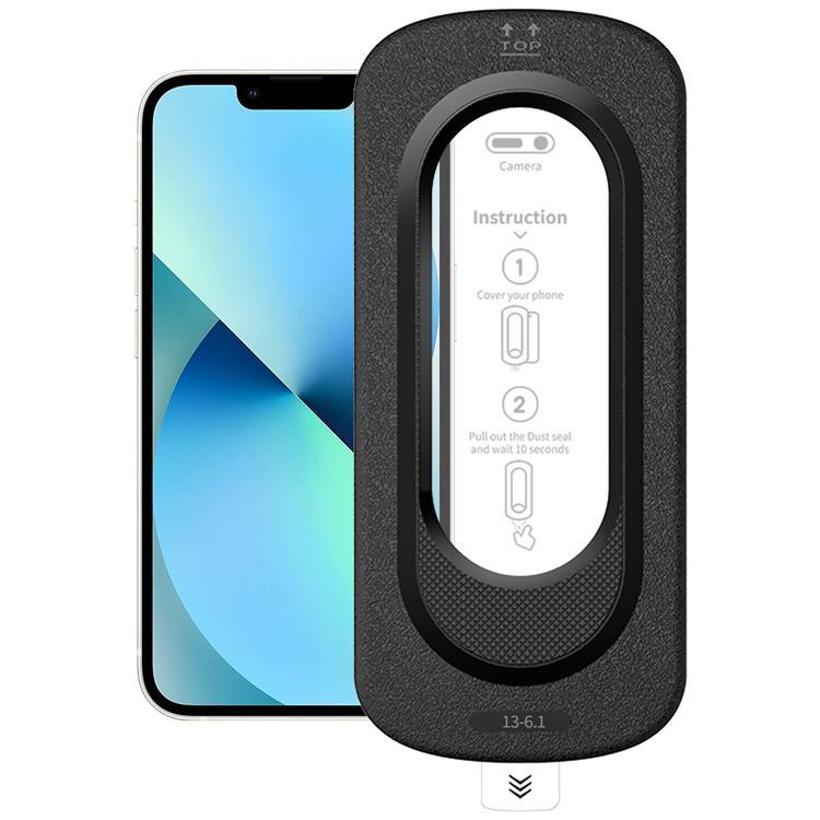 Härdat glas Skärmskydd För Apple iPhone 13 med Installationsverktyg | 5468 | AlltMobil