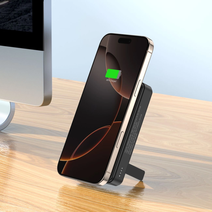 Wozinsky - Wozinsky Qi2 Powerbank 10000 mAh 22.5W 1xUSB-C 1xUSB-A - Svart