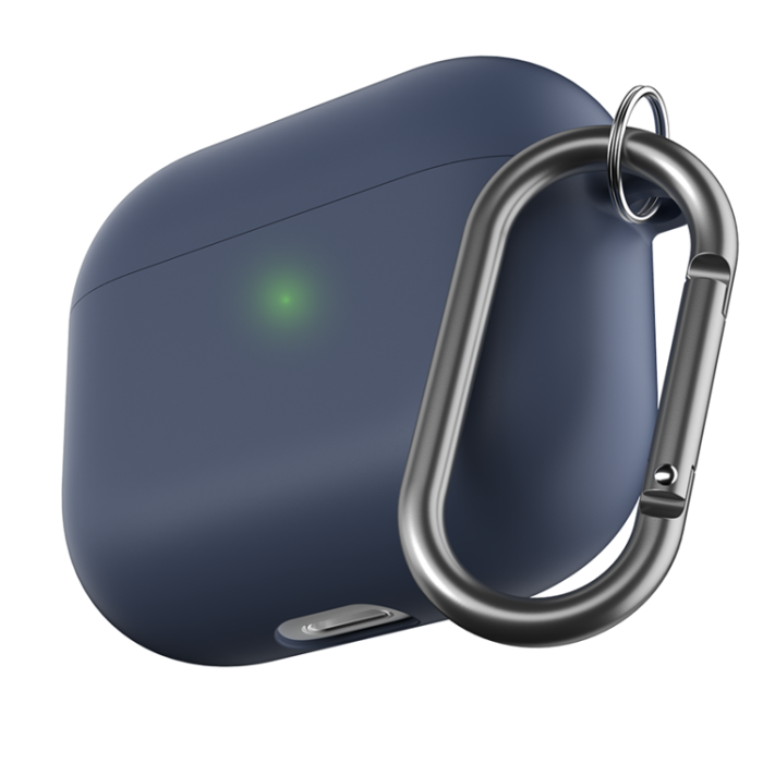PodSkinz - PodSkinz Airpods 3 Skal HyBridShell Series Keychain - Midnattsblå