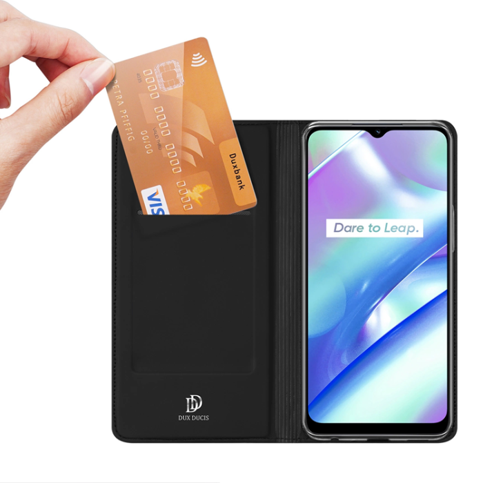 Dux Ducis - Dux Ducis Realme C33 Plånboksfodral Skin Pro - Svart