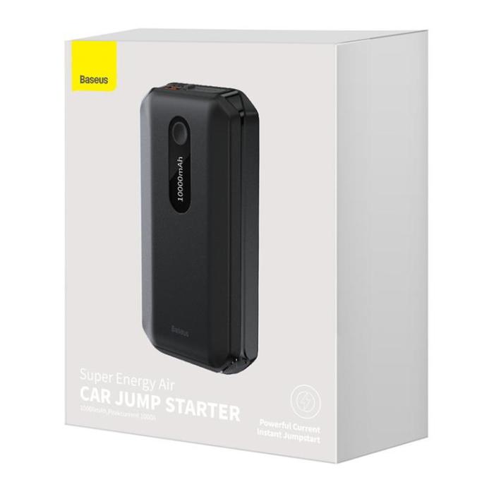 UTGATT - Baseus Powerbank Power Jump Starter Booster 10000 mAh 12V 1000A/500A - Svart