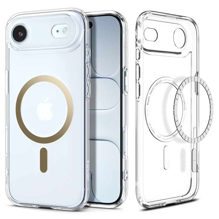 Spigen iPhone Air Mobilskal Magsafe Ultra Hybrid - Clear/Guld | 2353 | AlltMobil