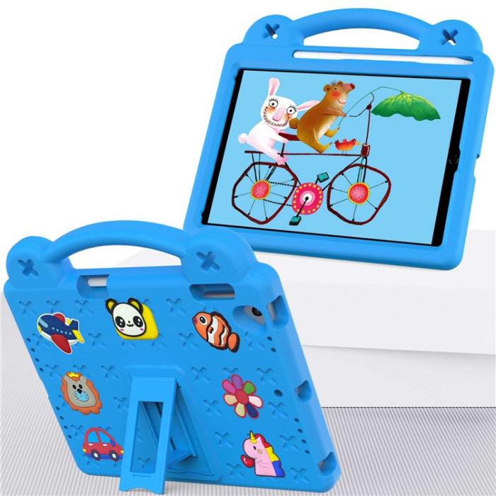 A-One Brand - iPad Air 2 (2014)/Air (2013) Skal EVA Kickstand Shockproof - Ljusblå