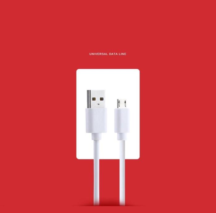 OEM - 0,25M USB till Micro USB kabel - Vit