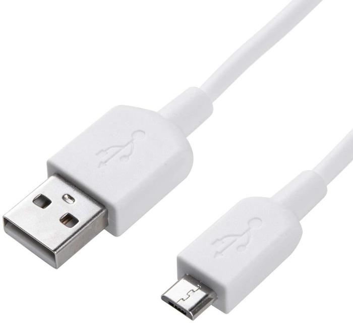 OEM - 0,25M USB till Micro USB kabel - Vit