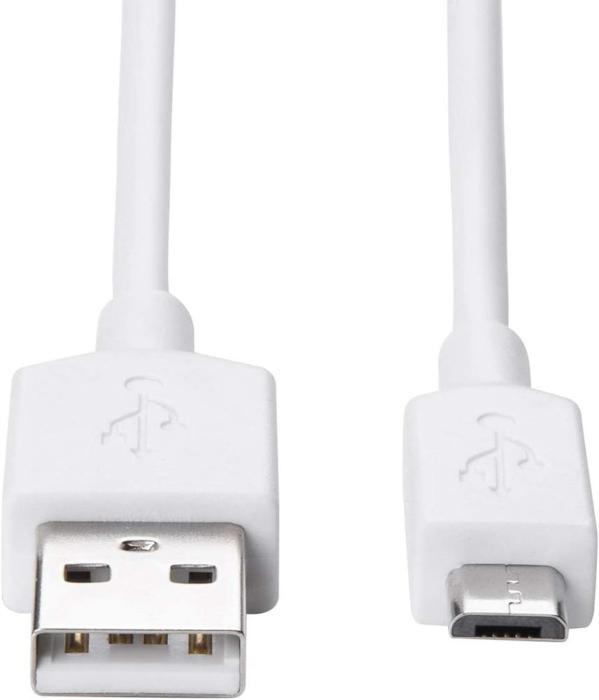 OEM - 0,25M USB till Micro USB kabel - Vit