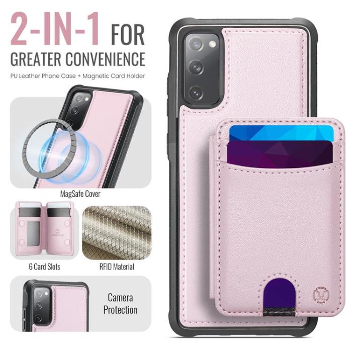 OEM - JEEHOOD Samsung Galaxy S20 FE Fodral Konstläder - Rosa