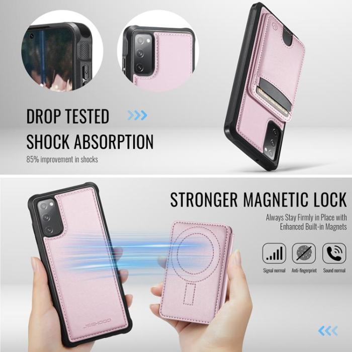 OEM - JEEHOOD Samsung Galaxy S20 FE Fodral Konstläder - Rosa