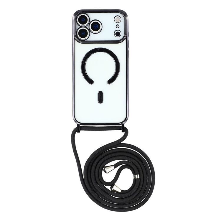 iPhone 17 Pro Max Mobilskal MagSafe Electroplating TPU - Svart | 2353 | AlltMobil