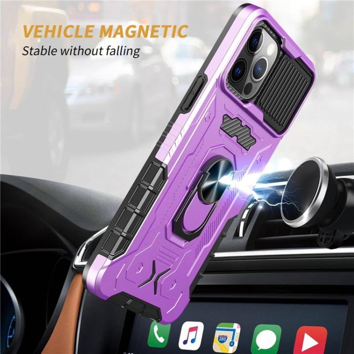OEM - iPhone 14 Pro Skal Ringhållare Kickstand - Lila