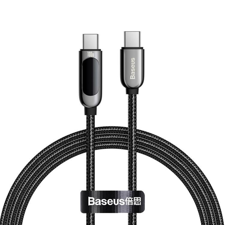 Baseus USB-C till USB-C kabel 100W 1m - Svart | 3541 | AlltMobil