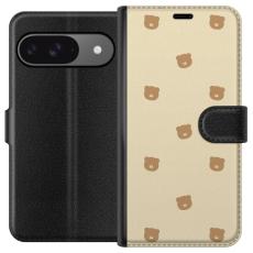 iSecrets - Pl&aring;nboksfodral till Google Pixel 9 Pro med Bj&ouml;rnm&ouml;nster