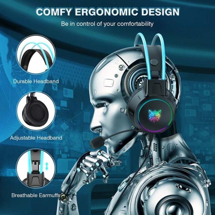 ONIKUMA - ONIKUMA Over-Ear Gaming Hörlurar Trådbundna 3.5mm X15 Pro