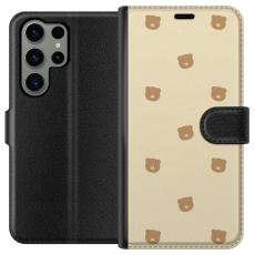 iSecrets - Pl&aring;nboksfodral till Samsung Galaxy S23 Ultra med Bj&ouml;rnm&ouml;nster