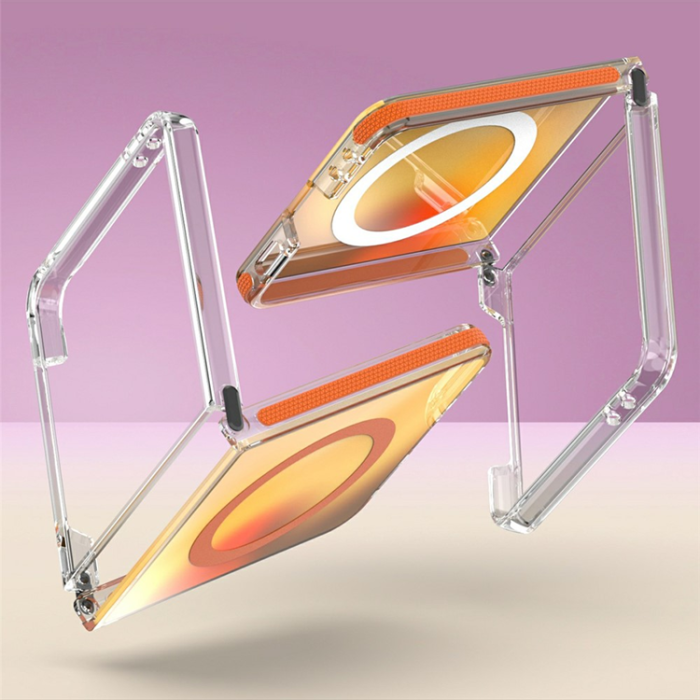 A-One Brand - Galaxy Z Flip 7 Mobilskal MagSafe Acrylic - Vit