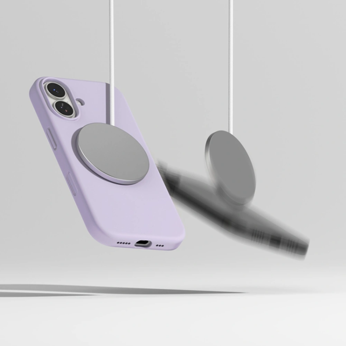 Tech-Protect - Tech-Protect iPhone 17 Mobilskal Magsafe Magnetic Silikon - Ljuslila