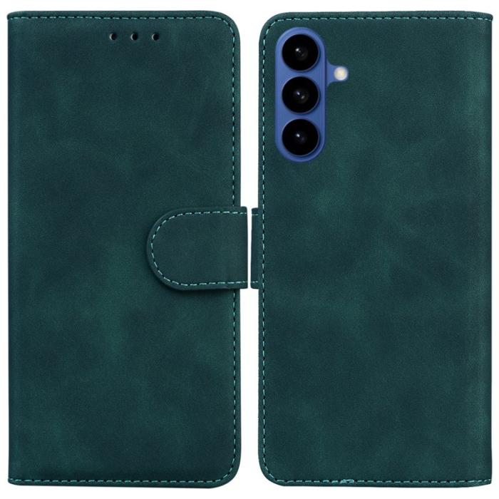 OEM - Plånboksfodral för Samsung Galaxy S26 Plus Konstläder - Grön