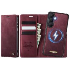 Caseme - CaseMe Pl&aring;nboksfodral f&ouml;r Samsung Galaxy S26 Magnetiskt Konstl&auml;der RFID - R&ouml;d