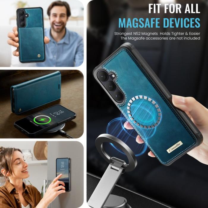 Caseme - CaseMe Plånboksfodral för Samsung Galaxy S26 Magnetiskt Konstläder RFID - Grön
