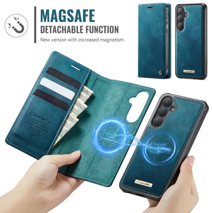 Caseme - CaseMe Plånboksfodral för Samsung Galaxy S26 Magnetiskt Konstläder RFID - Grön