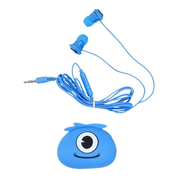 UTGATT - Jellie Monster Hörlurar Monster YLFS-01 Jack 3,5mm blå