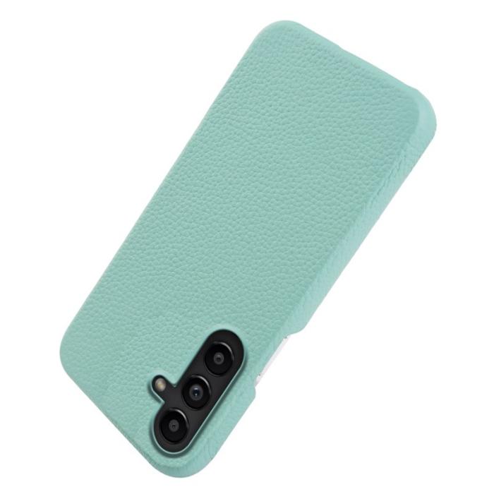 OEM - Mobilskal för Samsung Galaxy S26 Magnetiskt Äkta läder + PC - Mintgrön