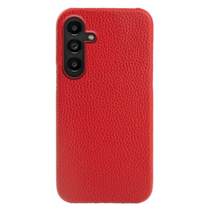OEM - Mobilskal för Samsung Galaxy S26 Magnetiskt Äkta läder + PC - Röd