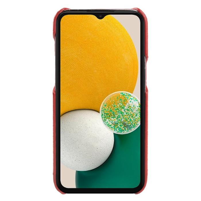 OEM - Mobilskal för Samsung Galaxy S26 Magnetiskt Äkta läder + PC - Röd