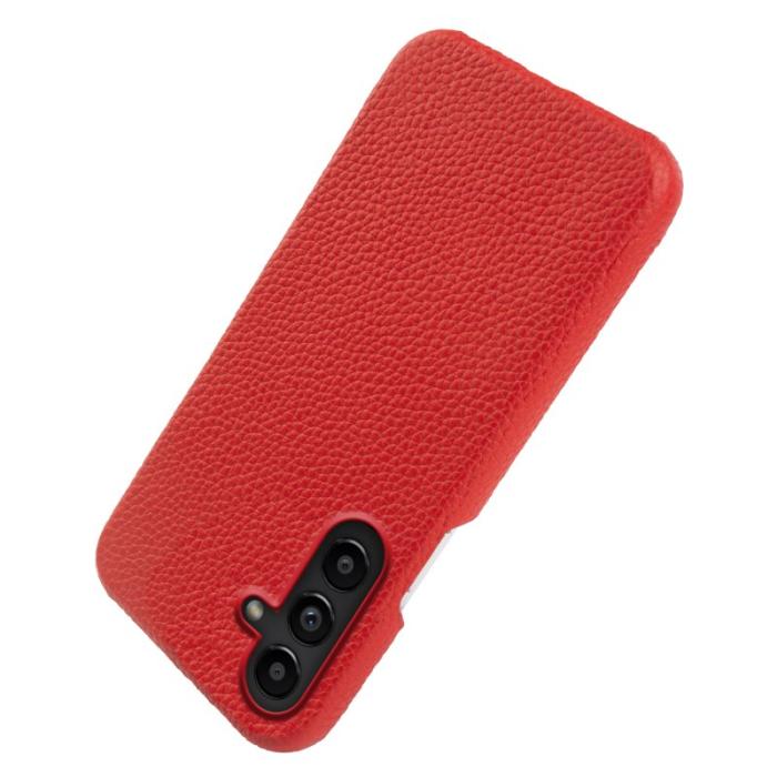 OEM - Mobilskal för Samsung Galaxy S26 Magnetiskt Äkta läder + PC - Röd