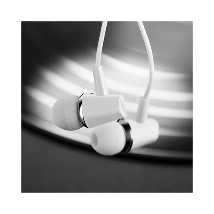 Hoco - HOCO Trådbundna Hörlurar Jack 3.5 mm med Mikrofon M34 - Vit