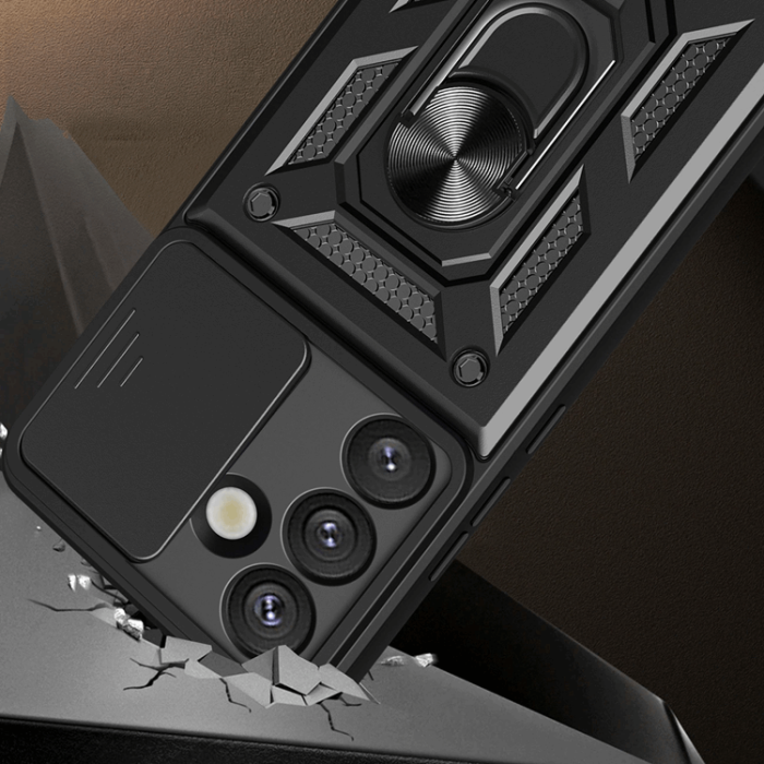 OEM - Galaxy S25 Plus Mobilskal Hybrid Armor Camshield - Blå
