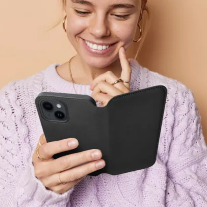 OEM - Xiaomi Redmi Note 12 4G Plånboksfodral Dual Pocket - Svart