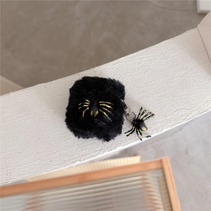 A-One Brand - Airpods 1/2 Skal med Trådlös Laddning Halloween Pompom TPU