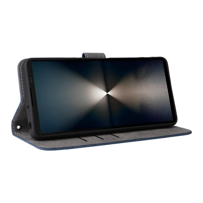 A-One Brand - Sony Xperia 1 VII Plånboksfodral RFID Kickstand med rem - Blå