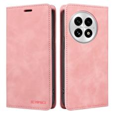 BETOPNICE - BETOPNICE 003 OnePlus 13 Pl&aring;nboksfodral i Konstl&auml;der - Rosa