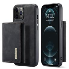 DG.MING - DG.MING M1 Magnet Wallet Mobilskal i Konstl&auml;der f&ouml;r iPhone 13 - Svart