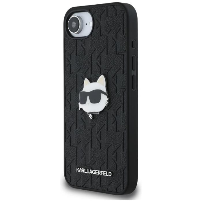 KARL LAGERFELD - Karl Lagerfeld iPhone 16e Mobilskal Monogram Choupette Head