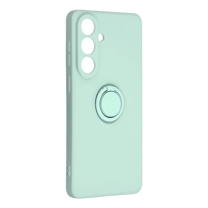 OEM - Mobilskal för Samsung Galaxy S26 Plus Silikon med Ring Kickstand - Mintgrön