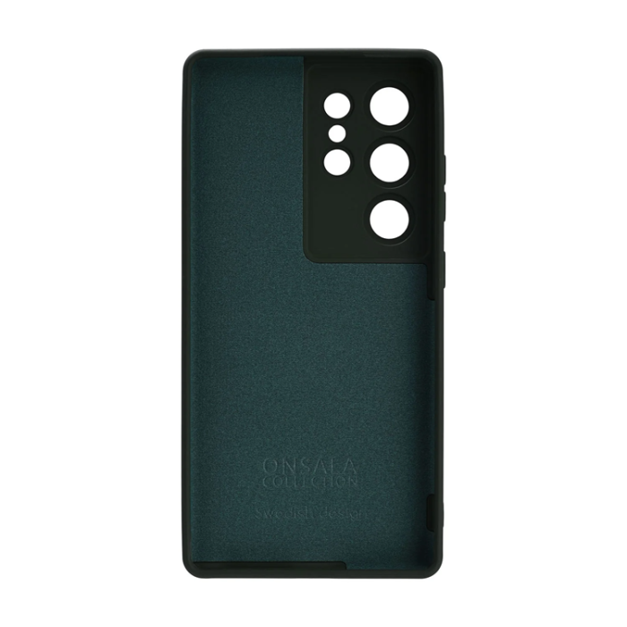 Onsala - Onsala Galaxy S25 Ultra Mobilskal Silikonkänsla Återvunnen - Olivgrön