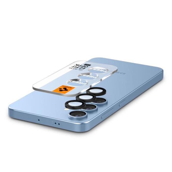 Spigen - [2-Pack] Spigen Galaxy S25 Kameralinsskydd Härdat glas EZ Fit