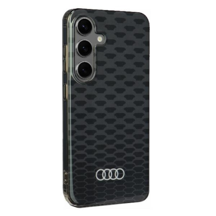 Audi - Audi Galaxy S24 Mobilskal Magsafe Stitching Pattern - Svart